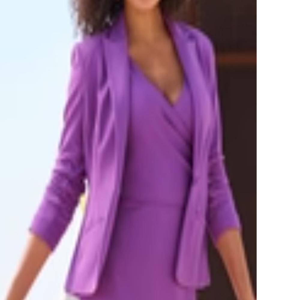 Violet Women's Short Sleeved Blazer